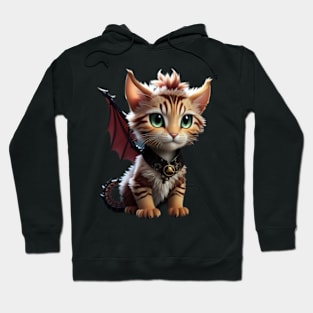 Cute little tabby dragon cat - The Dragon Cat Collection Hoodie